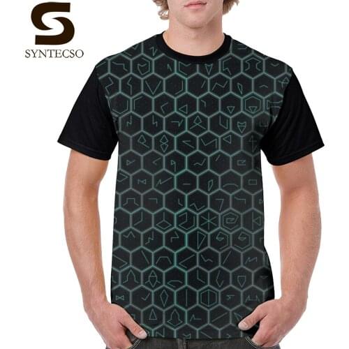 Ingress T Shirt GlyphSeries T-Shirt Short Sleeve Polyester Graphic Tee Shirt Funny Oversized Man Graphic Fashion Tshirt