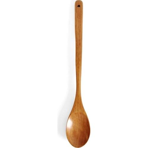16.5 inch Giant Wood Spoon Long Handled Wooden Spoon For Cooking And Stirring Kitchen Utensil P15D