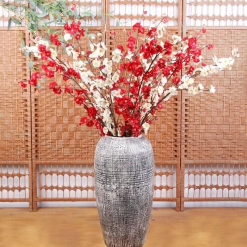 3 pcs/lot 125cm Artificial silk Yellow Golden plum proud plum fake flowers wedding decoration wall home decor photography props