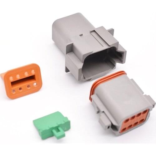 JRready 100 Sets Deutsch Series DT Connector 8 Pin DT04-8P DT06-8S W8P W8S