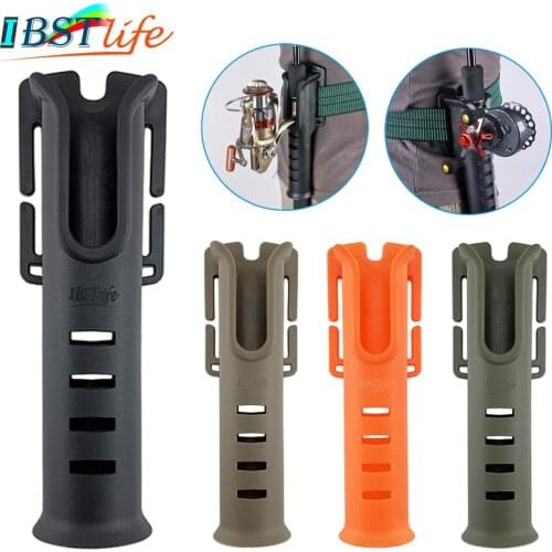 Multi-function Nylon Belt Rod Holder Portable Pole Inserter Fishing Rod Pesca Rack Quick Belt Holder Inserting Device Accessory