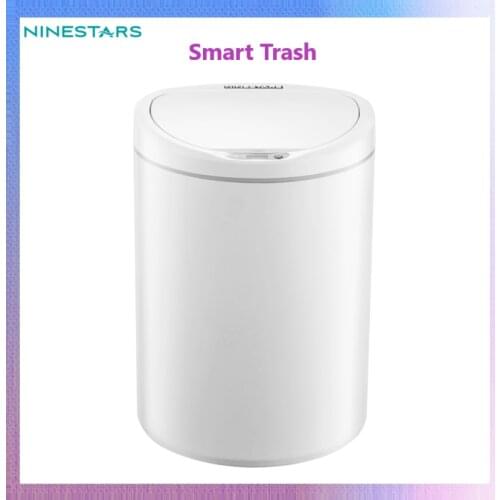 Mijia Original NINESTARS Smart Trash Can Motion Sensor Auto Sealing LED Induction Cover Trash 7/10L Mi Home Ashcan Bins