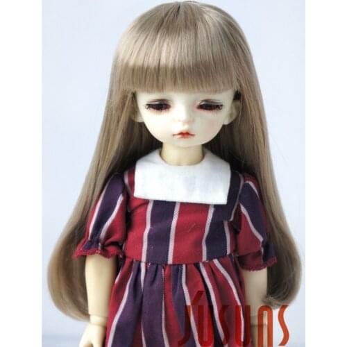 JD319B 1/6 Fashion synthetic mohair BJD doll wig Size 6-7 inch doll wig Long doll wigs with full bangs doll accessories