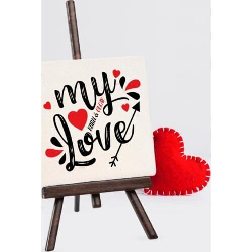 Personalized My Love Şovaleli Natural Stone-1