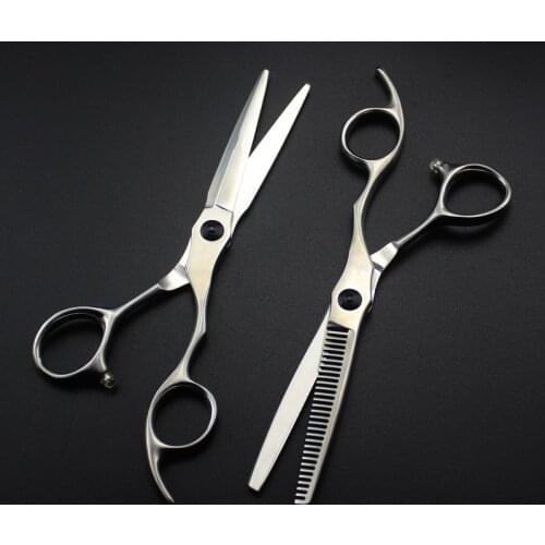 Professional japan 440c 6 inch Matte cut hair scissors cutting barber makas haircut thinning shears tools hairdressing scissors