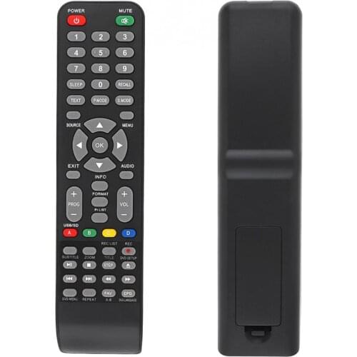 IR 433MHZ Replacement TV Remote Control with 10M Long Remote Control Transmission Distance Suitable for VIANO / LCD / DVD/COMBO
