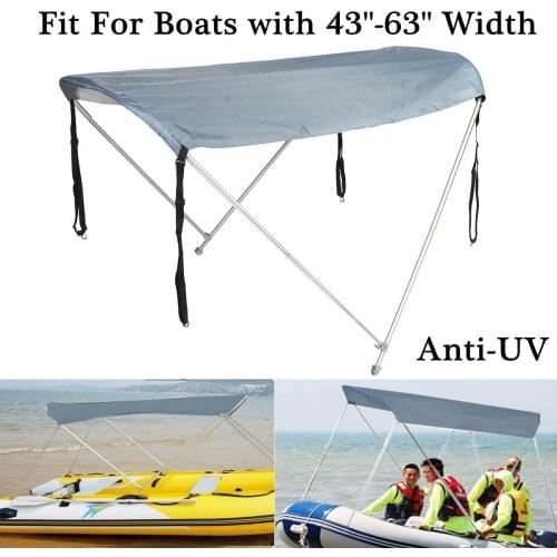 Sun Shelter Sailboat Inflatable Boat Top Cover Canopy Shade Metal Tube Awning Rowing Boats Tent Shade Rain Surfing Kayak Kit