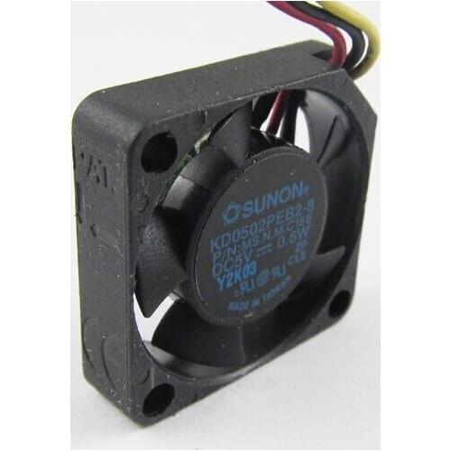 1pc SUNON DC fan KD0502PEB2-8 5V 0.6W 25x25x6mm 2506 3 pin For Apple PowerBook