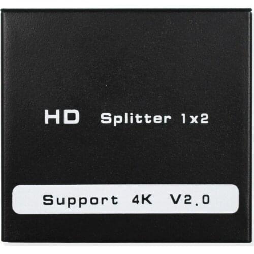 Wiistar HDMI 2.0 Splitter 1x2 Split 1 In 2 Out Support 4K*2K 60Hz HDCP 2.2 Full HD 3D for Blu-ray DVD Free Shipping