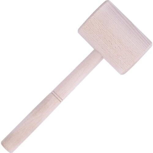 1PCS Cowhide hammer Wooden Mallet Leathercraft Carving Hammer Sew Leather Engraving Printing Hammer Craft Tools