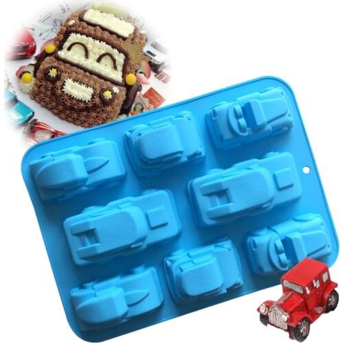 Promotion 1 Piece Big Car Mold Silicone Cake Mold Baking Tools Bakeware Fondant Cake Decorating Tools Soap Moulds