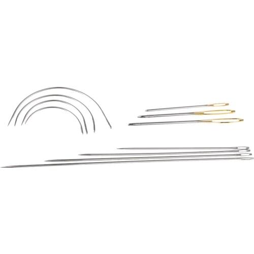 11 Pieces Assorted Stitching Needles Self Threading Hand Sewing Needles in Steel for Crafts DIY