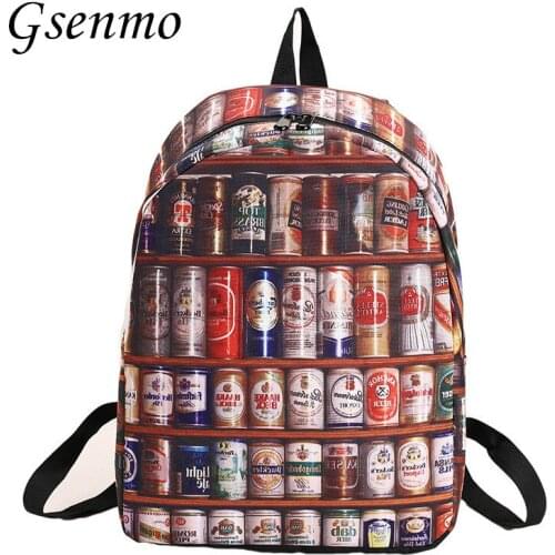 2017 Gsenmo Oxford Printing Women Canvas Backpack Stylish School Backpack Girls Schoolbag Backpack Waterproof Mochila Feminina