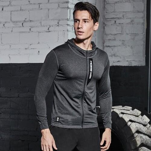 2021 New Men Sports Running Jackets Quick Dry Gym Hoodies Fitness Training Workout Jogging Sportswear Basketball Jersey