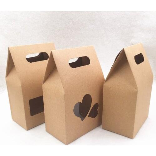 50PCS/Lot Kraft Paper gift Boxes for Wedding Candy Box Romantic sweet Event Party Decoration Supplies gift box