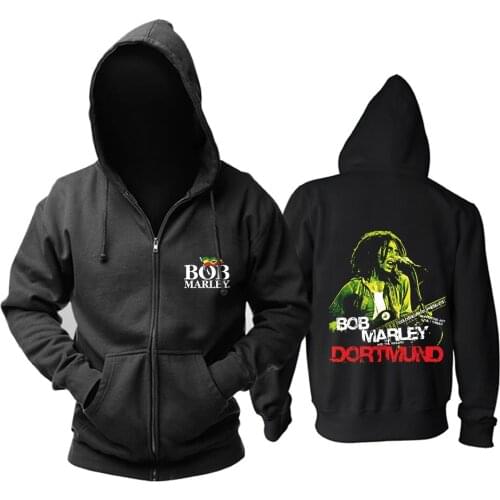7 designs Bob Marley zipper Sweatshirt Rock Vintage hoodies brand shell jacket sudadera Punk fleece Reggae musician jazz R&B