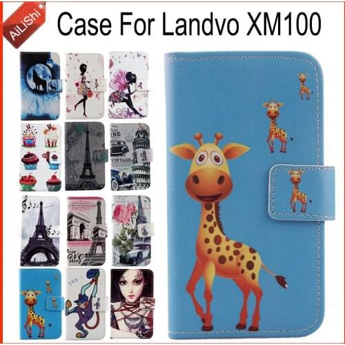 AiLiShi Factory Direct! For Landvo XM100 Case Stand With Card Slot Leather Case Cover Bag 100% Special Phone Accessories