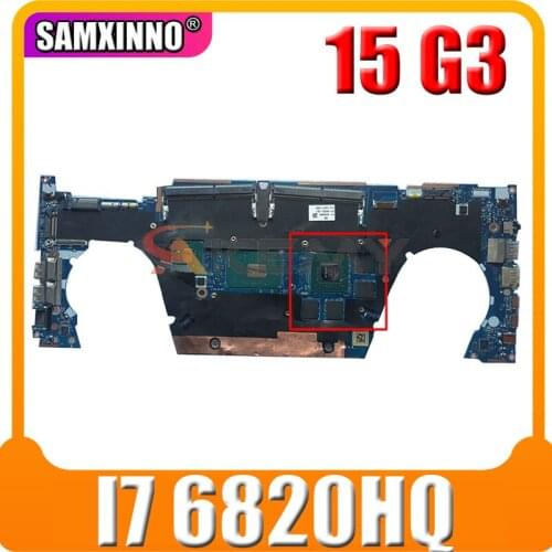 Akemy For HP ZBOOK15 G3 G3 APW5U LA-C401P Laptop Motherboard 840932-601 840932-001I7 6820HQ N16P-Q1-A2 4G Test Ok Fast Ship