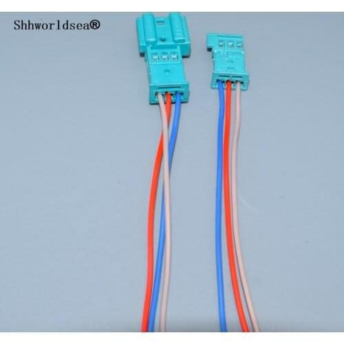 Shhworldsea 3 Pin 1-968700-1 1355620-1 Auto Stereo Connector Car Speaker Plug Treble Plug Rain Sensor Socket For VW fo BMW