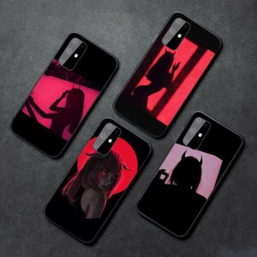 Devil sexy cartoon art Lovely Girl Phone Case For Samsung galaxy A S note 6 7 8 9 10 20 30 50 51 70 edge plus lite Cover Funda