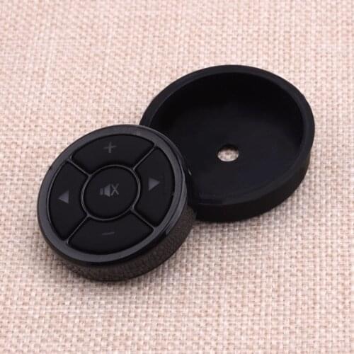 Black Wireless Car Steering Wheel Button Key Remote Control Controller for Stereo DVD GPS With Night Light Universal