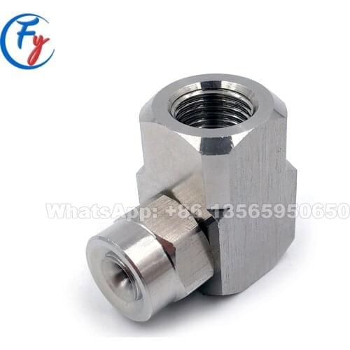 Ss GA-W corner type full cone water jet spraying nozzle, GA-W series stainless steel full cone corner type water cooling nozzle