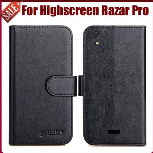 Hot Sale! Highscreen Razar Pro Case New Arrival 6 Colors High Quality Flip PU Leather Protective Phone Cover