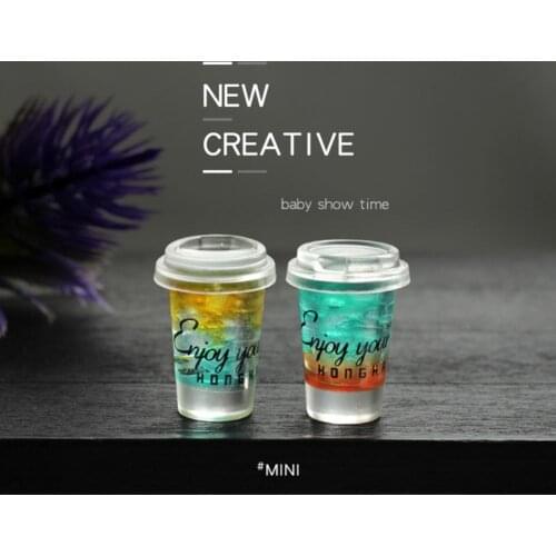 Lightweight Educational Doll House Mini Drink Resin Drink Model Colorful for Children
