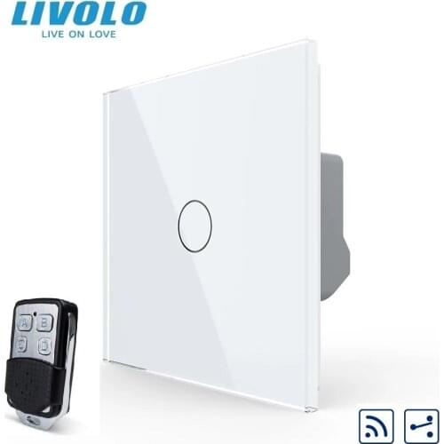 Livolo EU Standard Wireless Switch Light with remote controller,2 Way,on off touch switch,wireless remote lamp switch,no logo