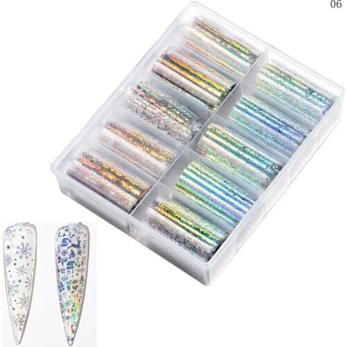 4*100cm Halloween Nails Art Foils Decorations Nail Sticker For Nails Tips Beauty Christmas Stickers Festival Nail Art Foils