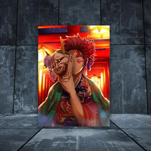 Canvas Prints Paintings Demon Slayer Wall Art Poster Modular Japan Anime Rcharacter Pictures For Living Room Modern Home Decor