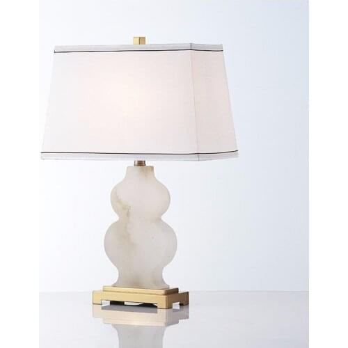 New Creative Marble Gourd Desk Lamp Modern Hotel Design Decoration Living Room Bedroom Bedside