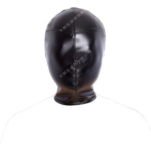 New Head Bondage Hood Mask Leather Harness Restraints Belt Slave Bdsm Fetish Sex Toys For Couples Adult Games Cosplay Headgear