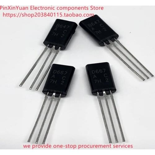 New 2SB647 2SD667 Audio low power transistor B647/ D667 TO-92L In stock