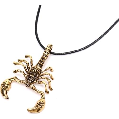 New Fashion Punk Scorpion Neck Lace Choker Pendant Necklace American Style Necklet Male Chain
