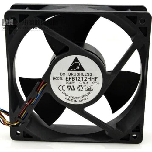 Brand New Original EFB1212HHF 12V 0.80A 12CM 12038 Fan