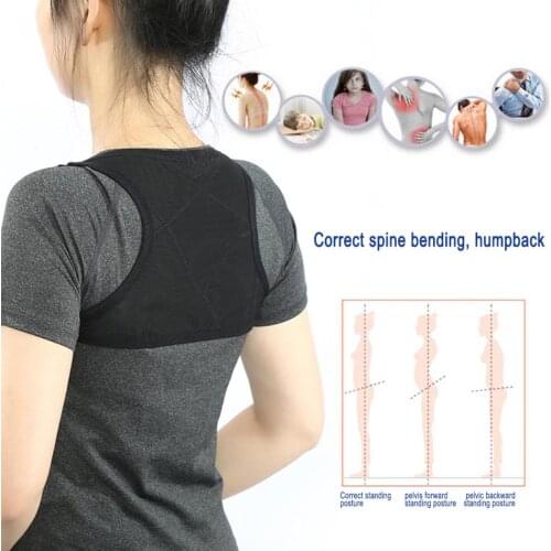 Brace Support Belt Adjustable Back Posture Body Shape Corrector Spine Orthopedic Bandage Shoulder Strap Correction Supplies