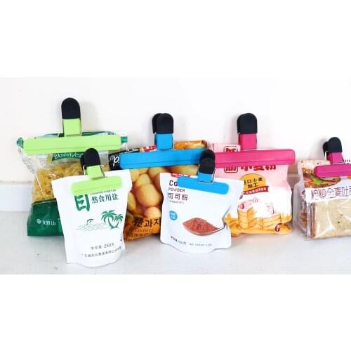 Plastic Heavy Seal Grip Large snack food bag sealing clip bag clips for food 2Pcs