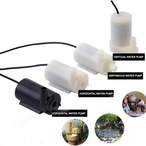 DC 1m 5V Submersible Water Pump For Aquariums Pond Fish Tank Usb Fountain Tiny Pump Low Noise Brushless Motor Pump Garden