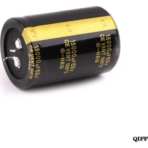 Drop Ship&Wholesale 63V 15000uF Aluminum Electrolytic Capacitor Amplifier Audio Filter Capacitors Volume 35x50 APR28