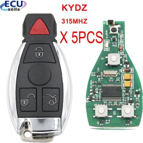 5PCS* KYDZ 4 Buttons 315MHZ Remote Key for Benz A E S G CLK SLK ML Class Smart with NEC CHIP Support Car Models After Year 2000