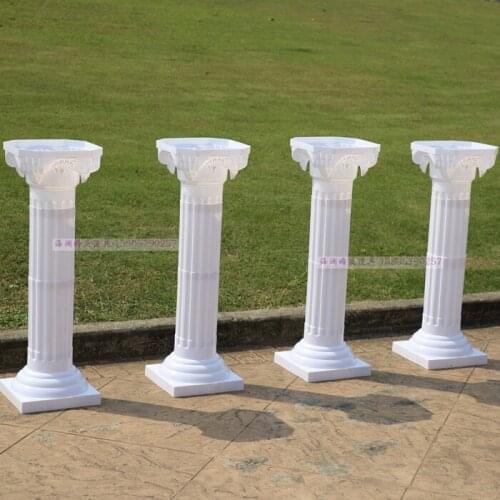 Height 89cm (35 inch) Roman Road Lead Rome Plastic Column With Flower For Wedding Mall Opened Props free shipping