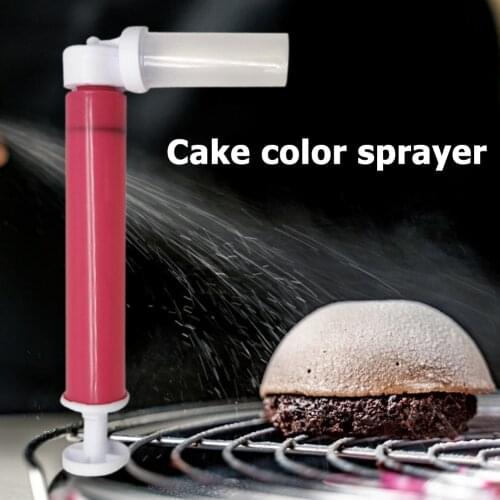 Cake Coloring Airbrush Duster Manual Cake Pastry Dusting Color Spray Tube Gun Kitchen Press Watering Can Decorating Baking Tools