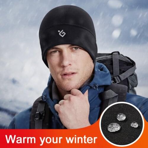 Skull Cap Helmet Liner Winter Thermal Warm Windproof Cycling Head Hat Retention Moisture Wicking Cap For Running Bike MTB Skiing