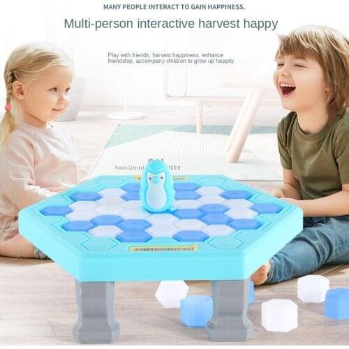 Mini Save The Penguin Penguin Ice Breaking Great Family Funny Desktop Game Kid Toy Gifts Who Make The Penguin Fall Off Lose Game