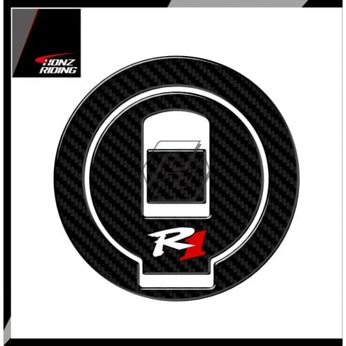 For Yamaha YZF-R1 R1 1998 1999 3D Carbon-look Motorcycle Fuel Gas Cap Protector Decal