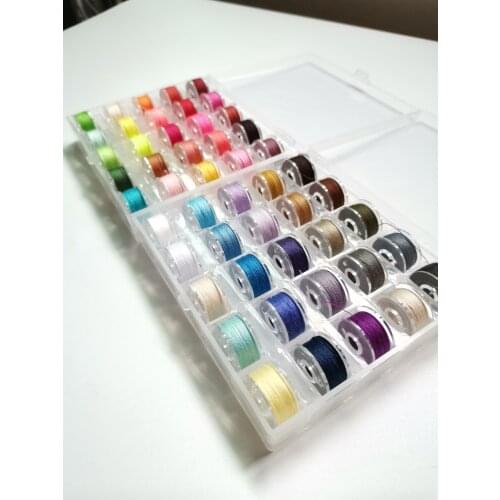 100% Polyester 25pcs Plastic Bobbin Thread Sewing Machine Accessories White Black Colorful