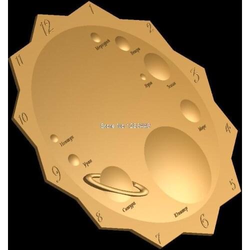 3D model relief figure STL format 3d model relief for cnc in STL file format Clock_7