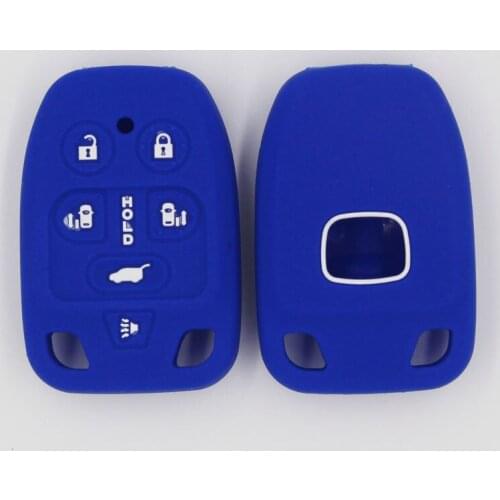 4PC Silicone Car Key Case for Honda Fit Shuttle Gp8 HR-V Vezel Jade Gienia XR-V Crosstour Cover Keyless Shell Skin Holder