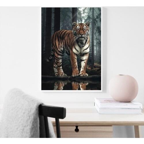 5D Diy daimond painting Diamond Painting Full Diamond Embroidery Animal Tiger Posters Picture Of Rhinestones Cross Stitch Kits